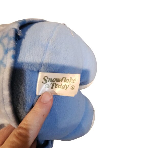 DanDee Snowflake Teddy Bear Plush Blue & White 2008 Collectors Choice 12" - Picture 5 of 5